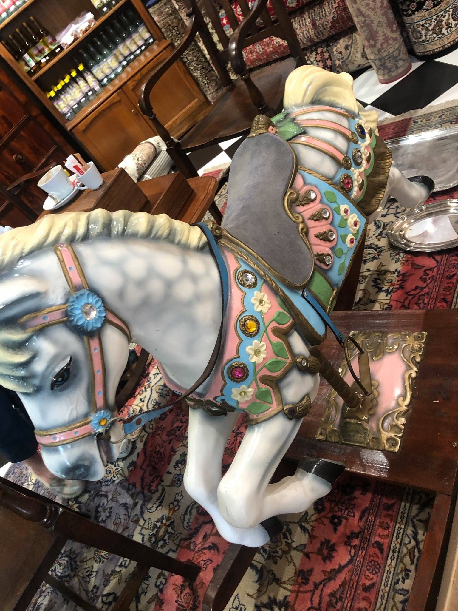 CAROUSEL STAR ROCKING HORSE - MID-CENTURY