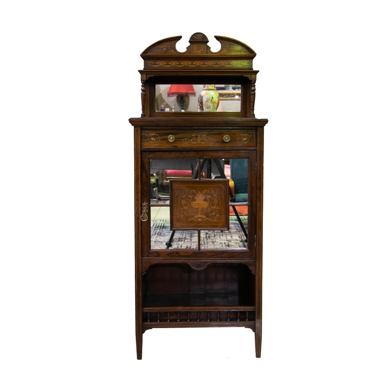 SOLD! Late 19th Century Victorian rosewood music cabinet: R28,000