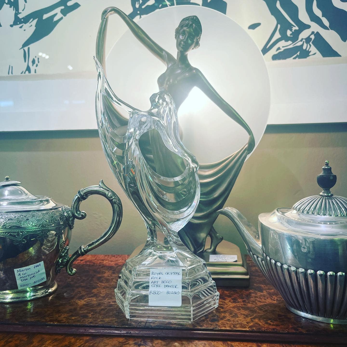 SOLD! Royal Crystal Rock Art Deco style dancer figurine: R800