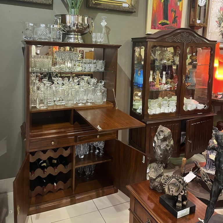Vintage fall front bar cabinet: R8,000