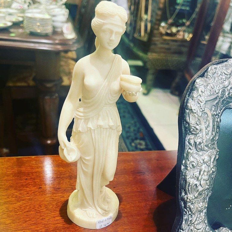 Lovely statue of Hebe, Greek goddess of youth: R500