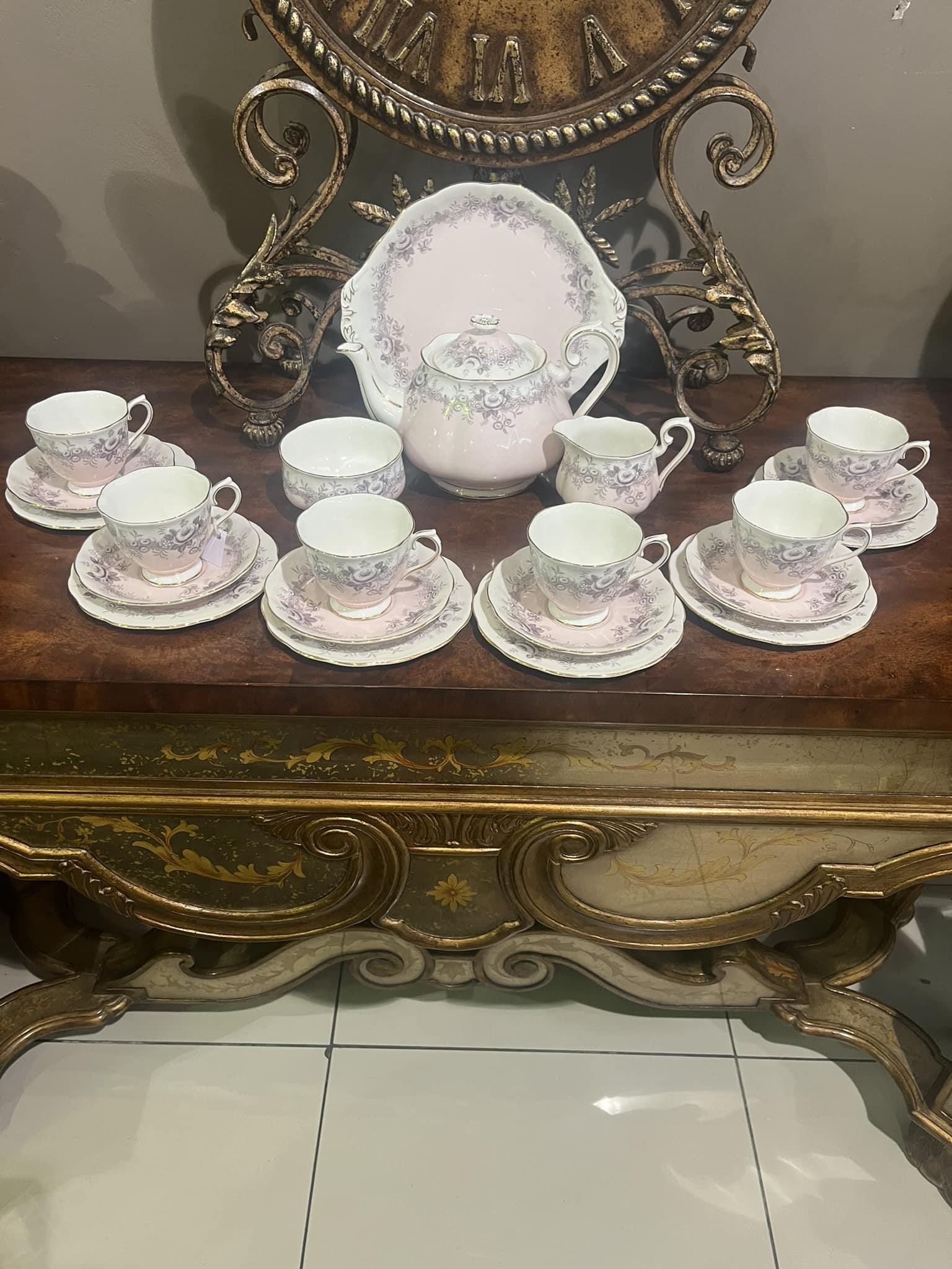 Royal Albert Margaret Rose tea set