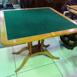 Vintage Gordon Fraser yew wood cards table