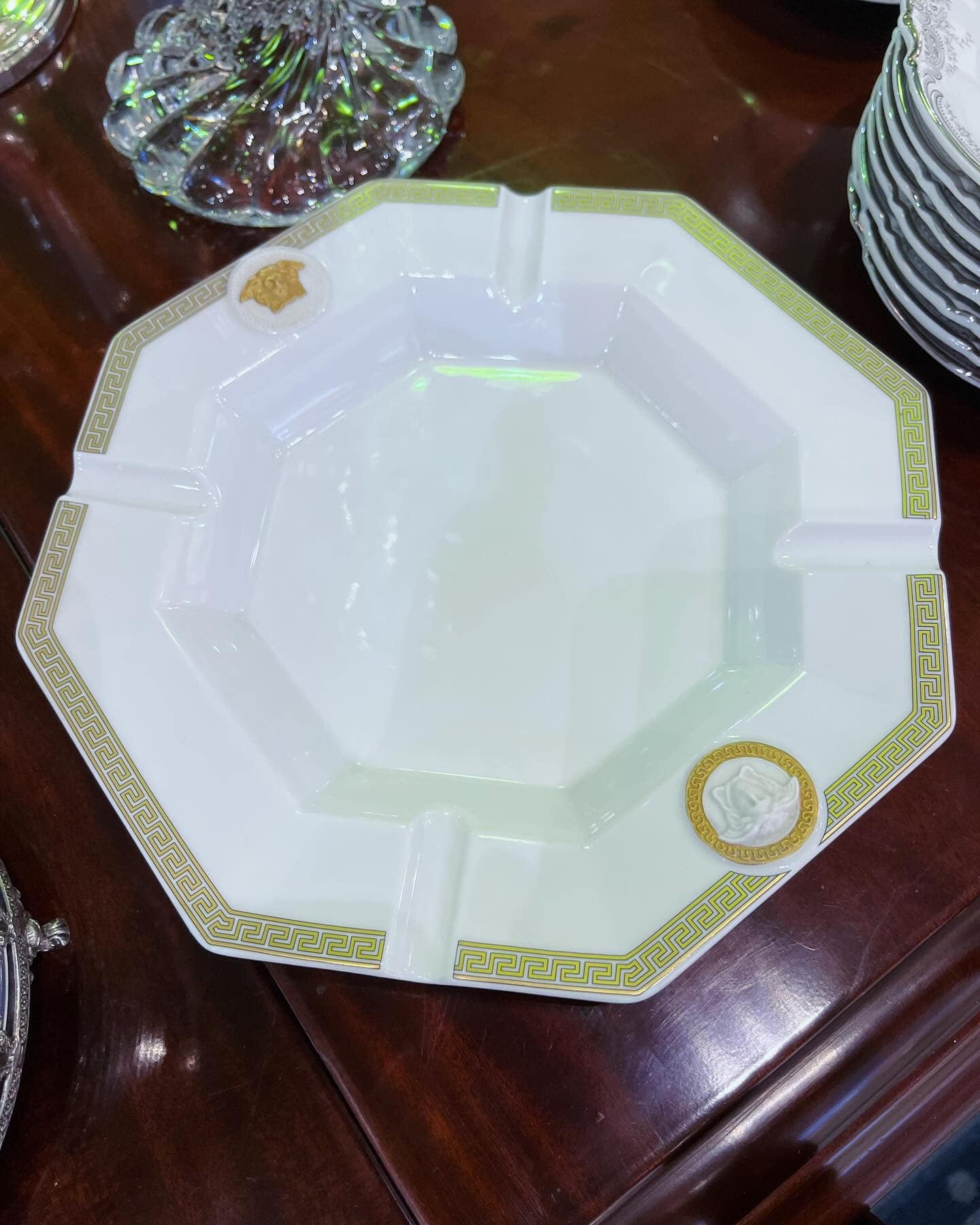 Versace Rosenthal porcelain ashtray