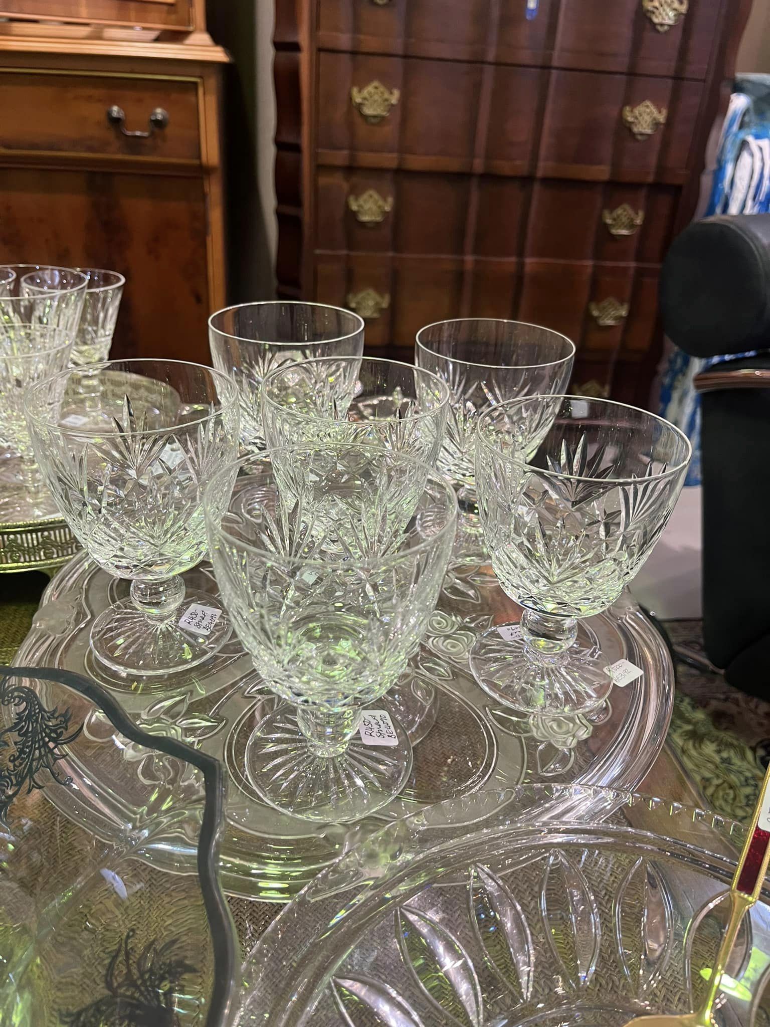 Stewart crystal water glasses