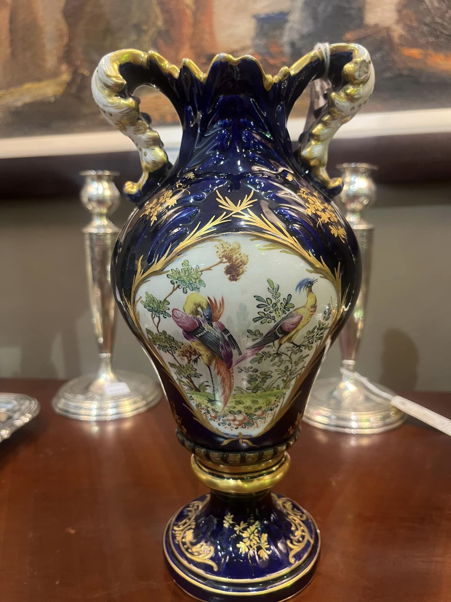 European hand painted porcelain, circa 19th Century