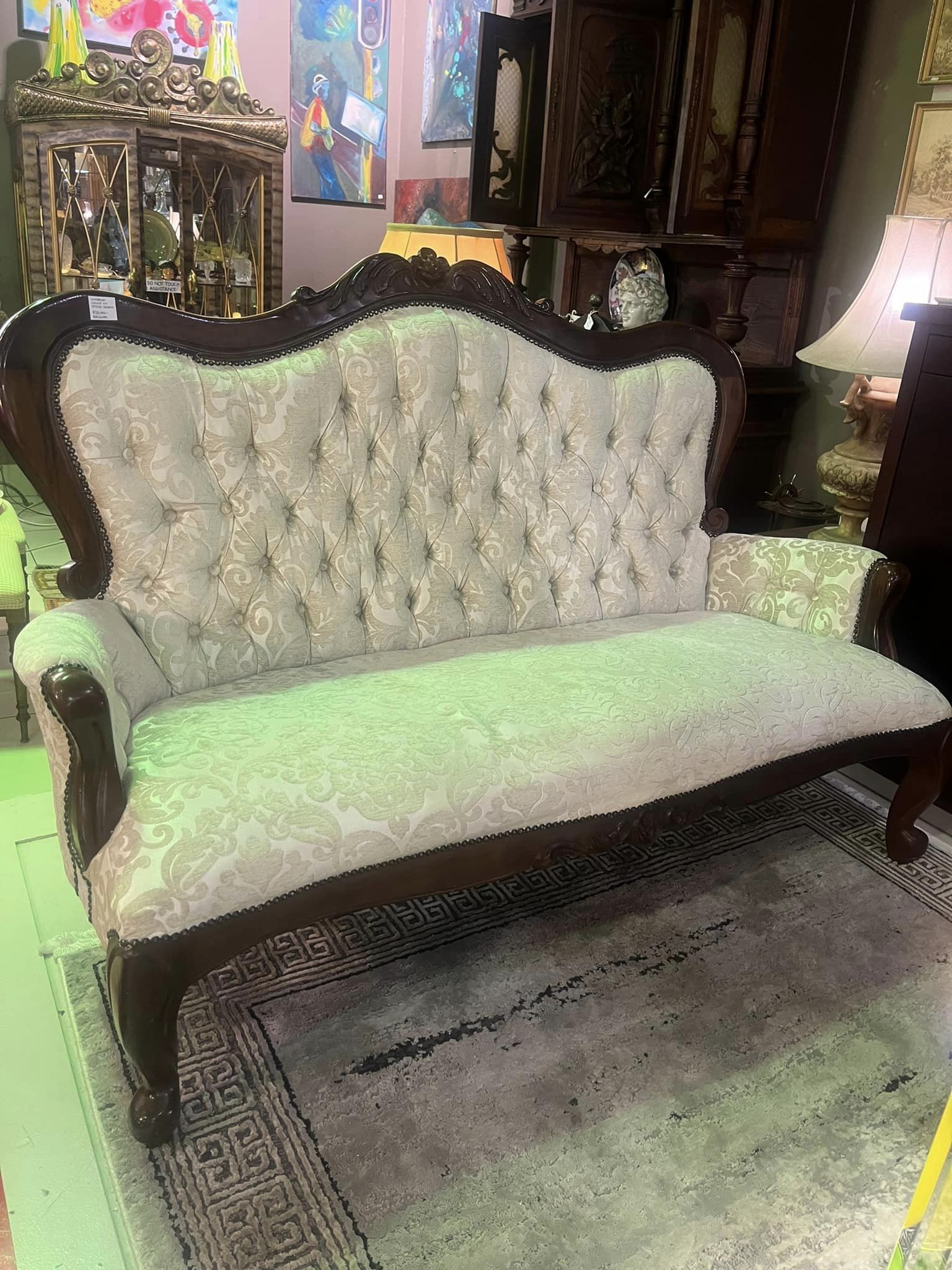 Victorian style settee