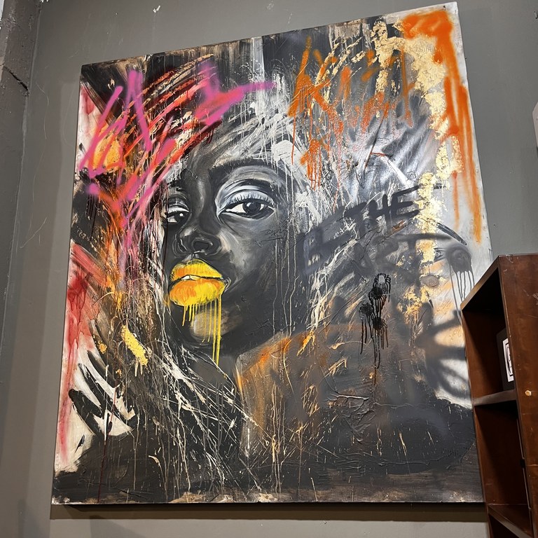 Orange lips by Elaine Janse van Rensburg