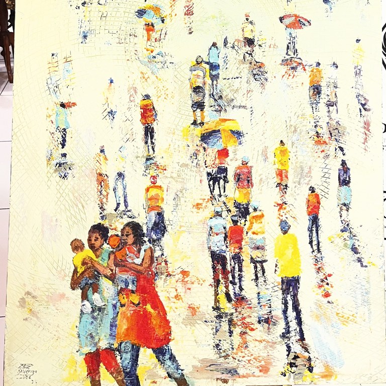 Exploring by Petros Mwenga (Mixed Media)