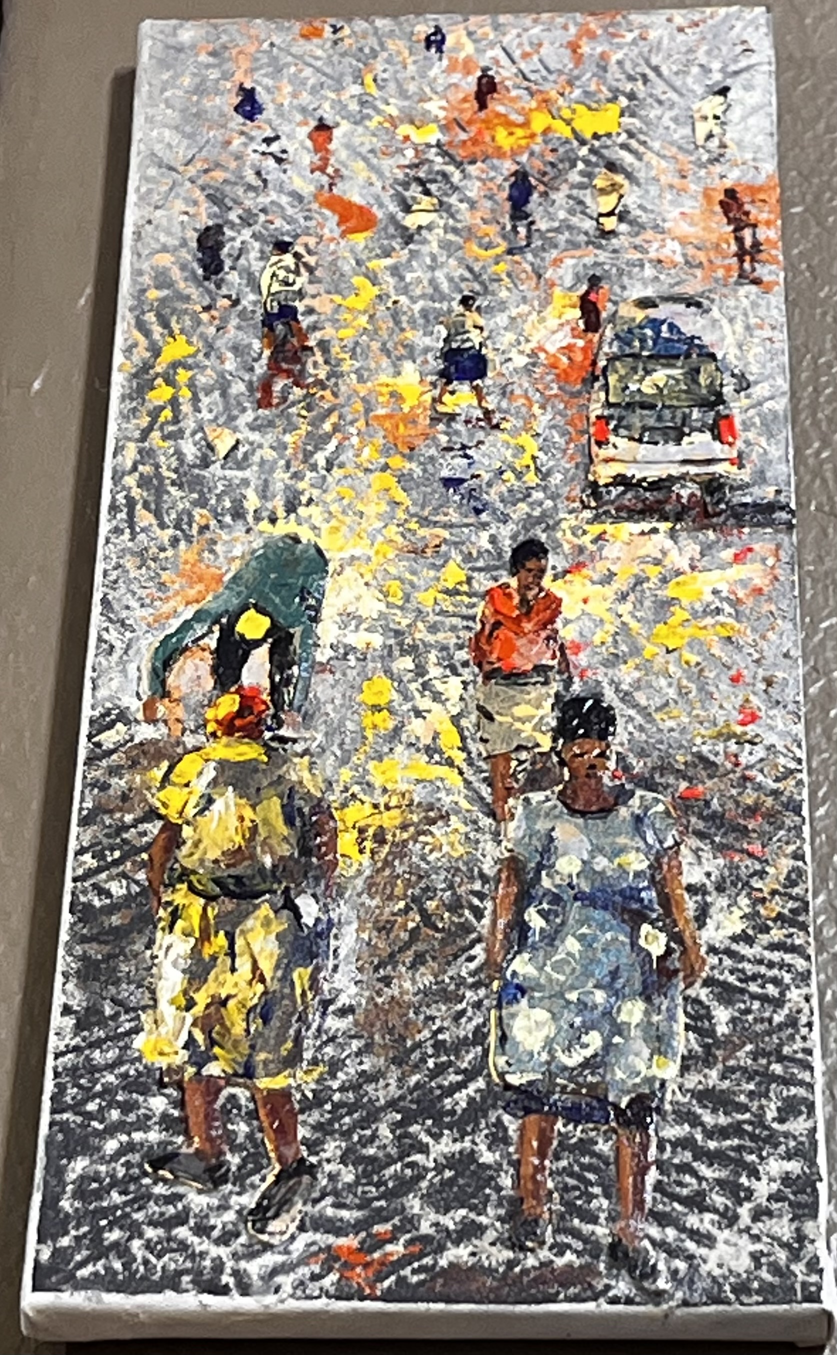 Colourful Journey by Petros Mwenga (Mixed Media)