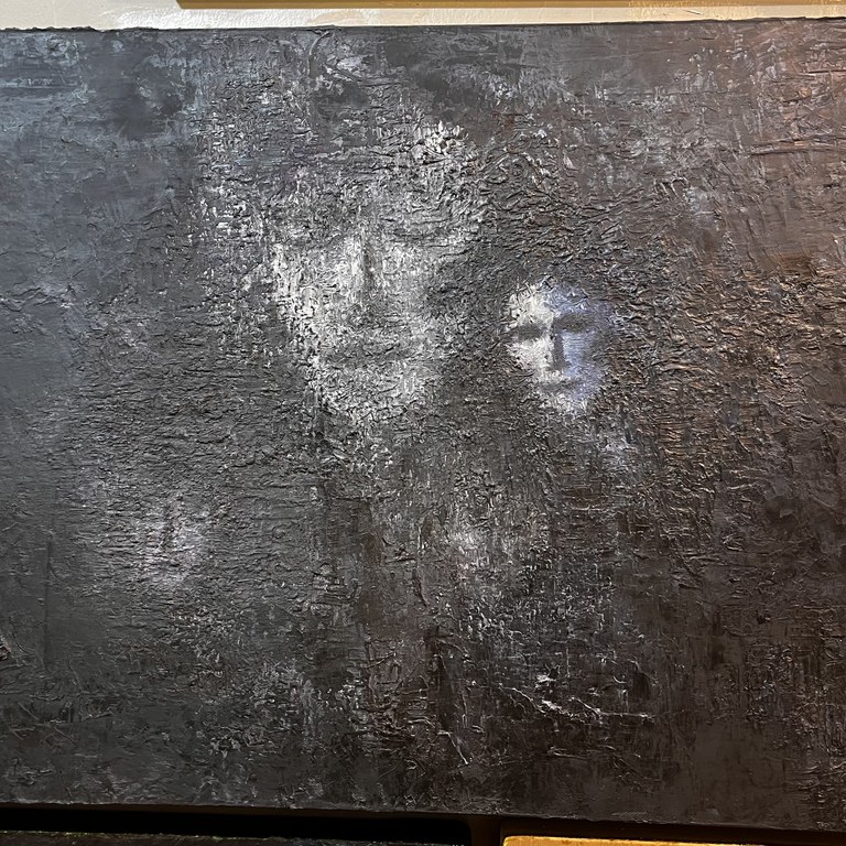 Madonna in the Dark by Simone Marie Farah (Oil on canvas)