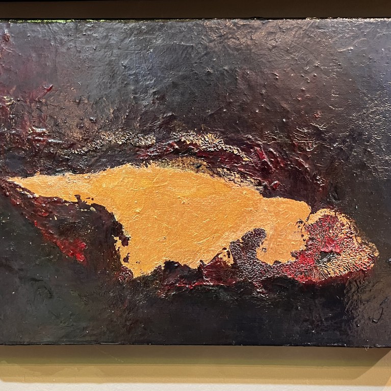 FSH by Simone Marie Farah (Oil and copper leaf on canvas)