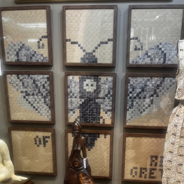 Of Regret by Flip Hattingh (Weaving with Milano Craft cardboard and  fragile stained packaging tissue)