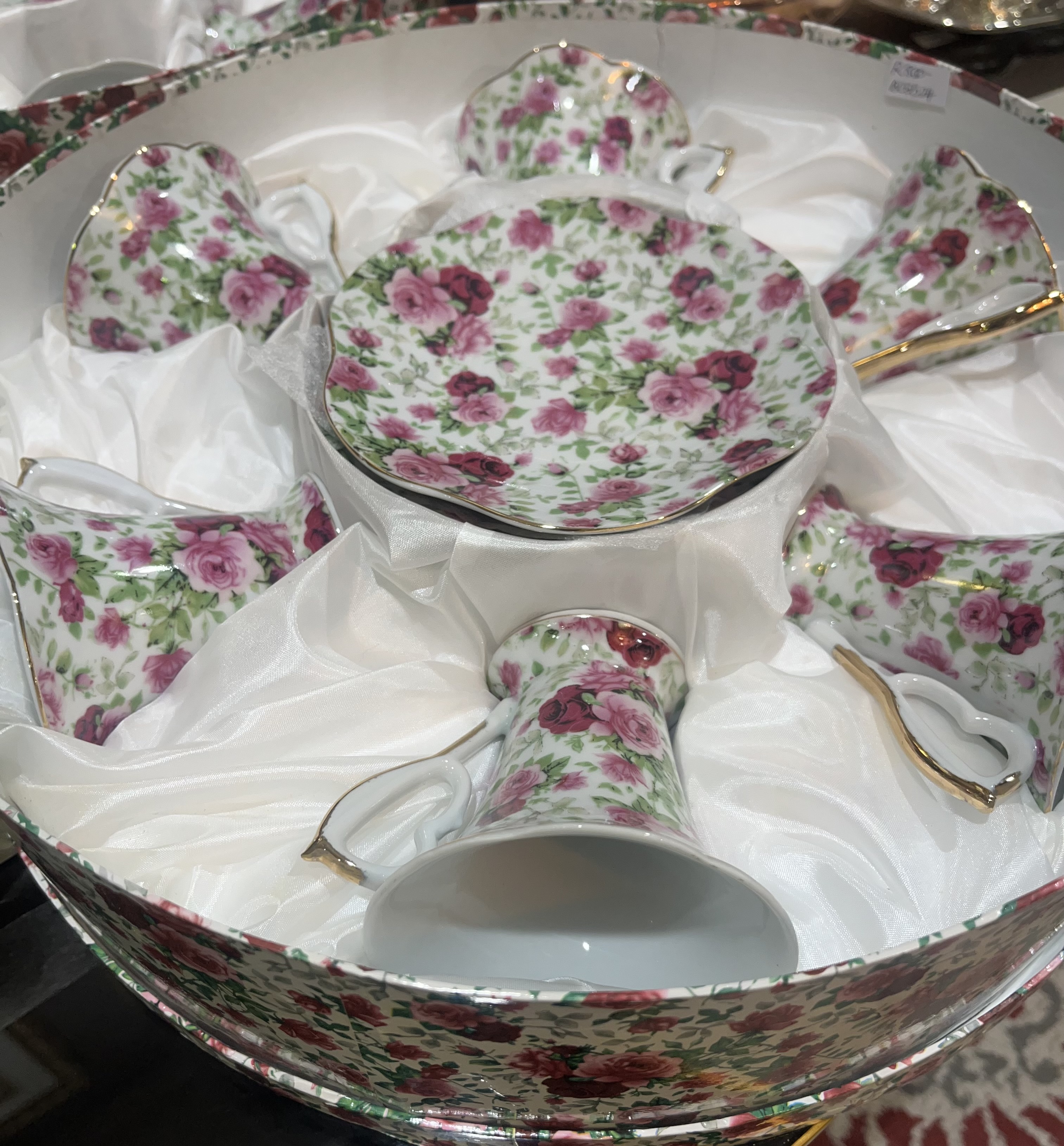 Boxed porcelain tea set