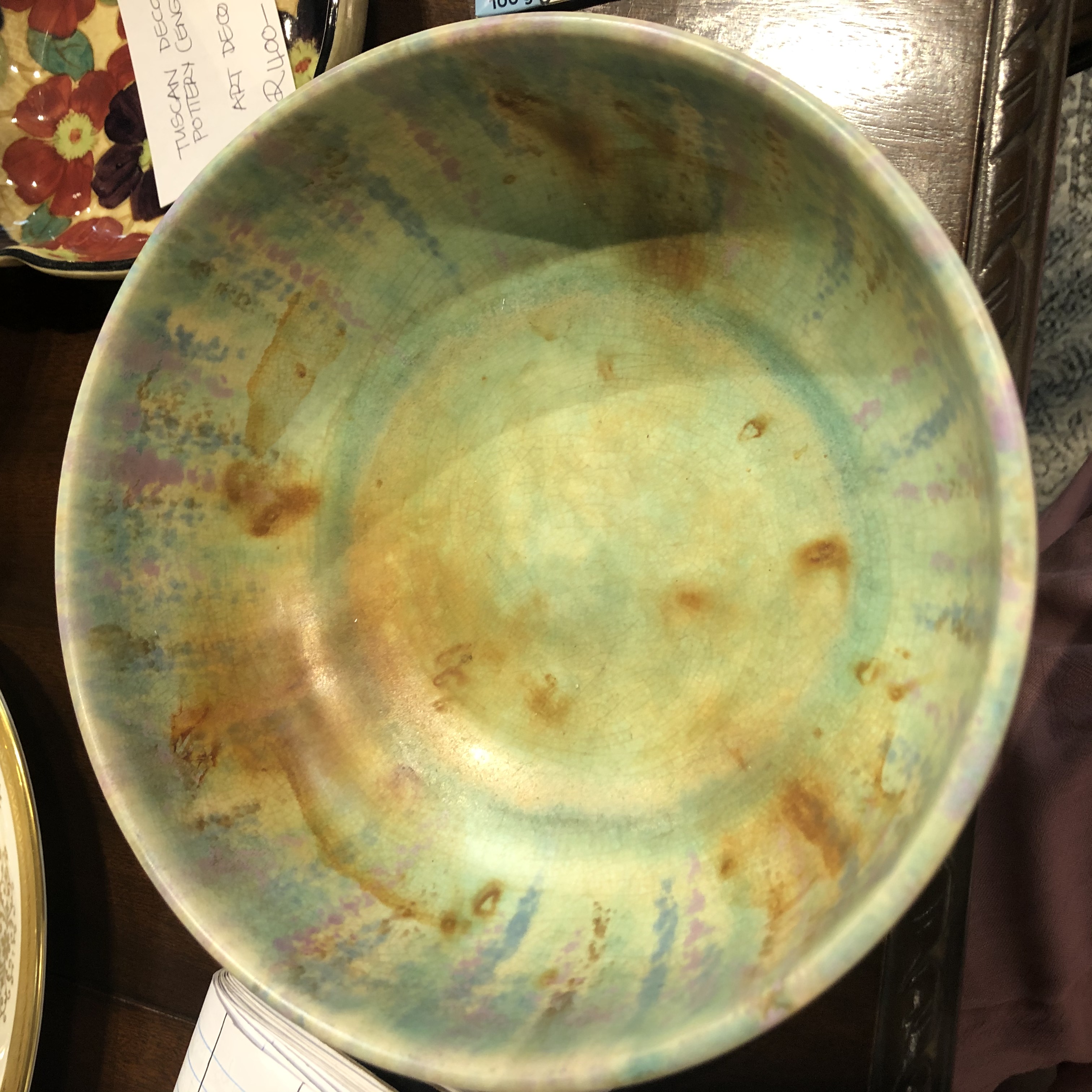 VINTAGE COLOURED BOWL