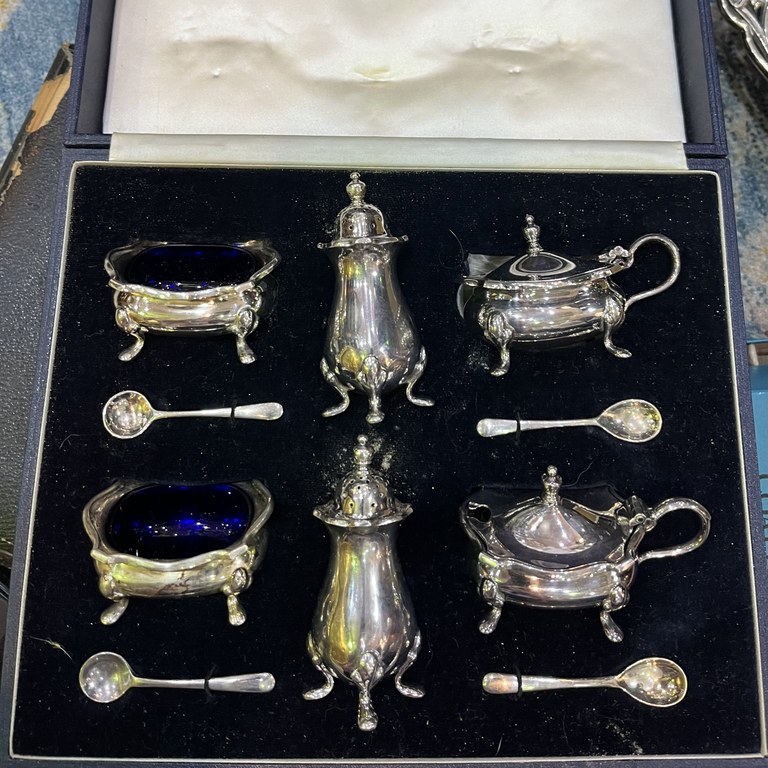 Garrard & Co Regency plate cruet set Garrard & Co Regency plate cruet set