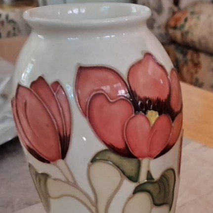 Moorcroft Anemone pattern vase: R5,000 Moorcroft Anemone pattern vase: R5,000