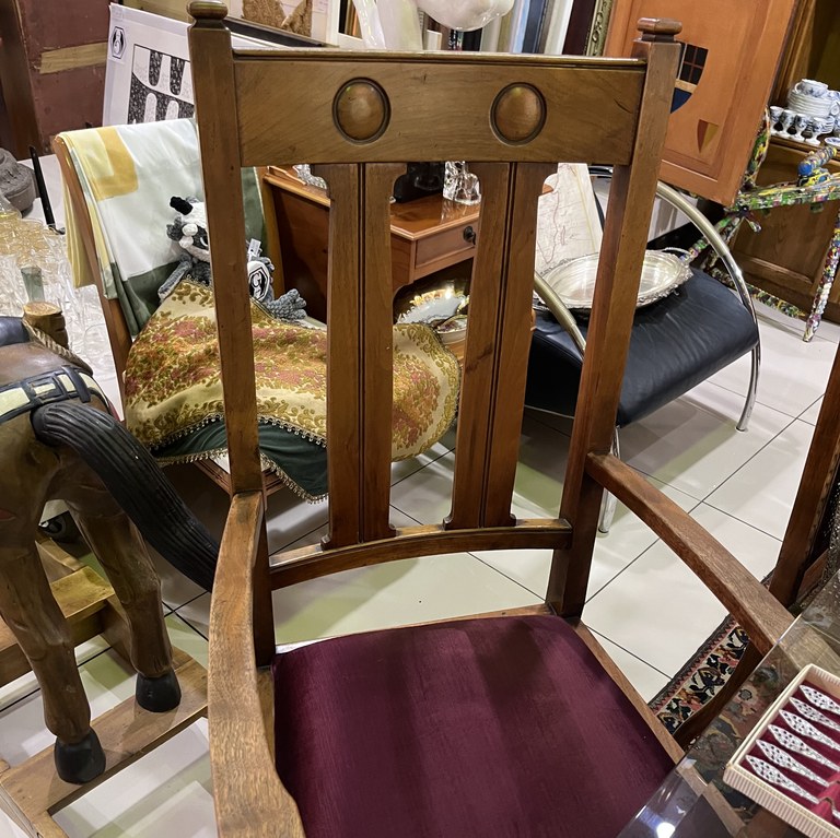 Vintage pair of Arts and Crafts armchairs