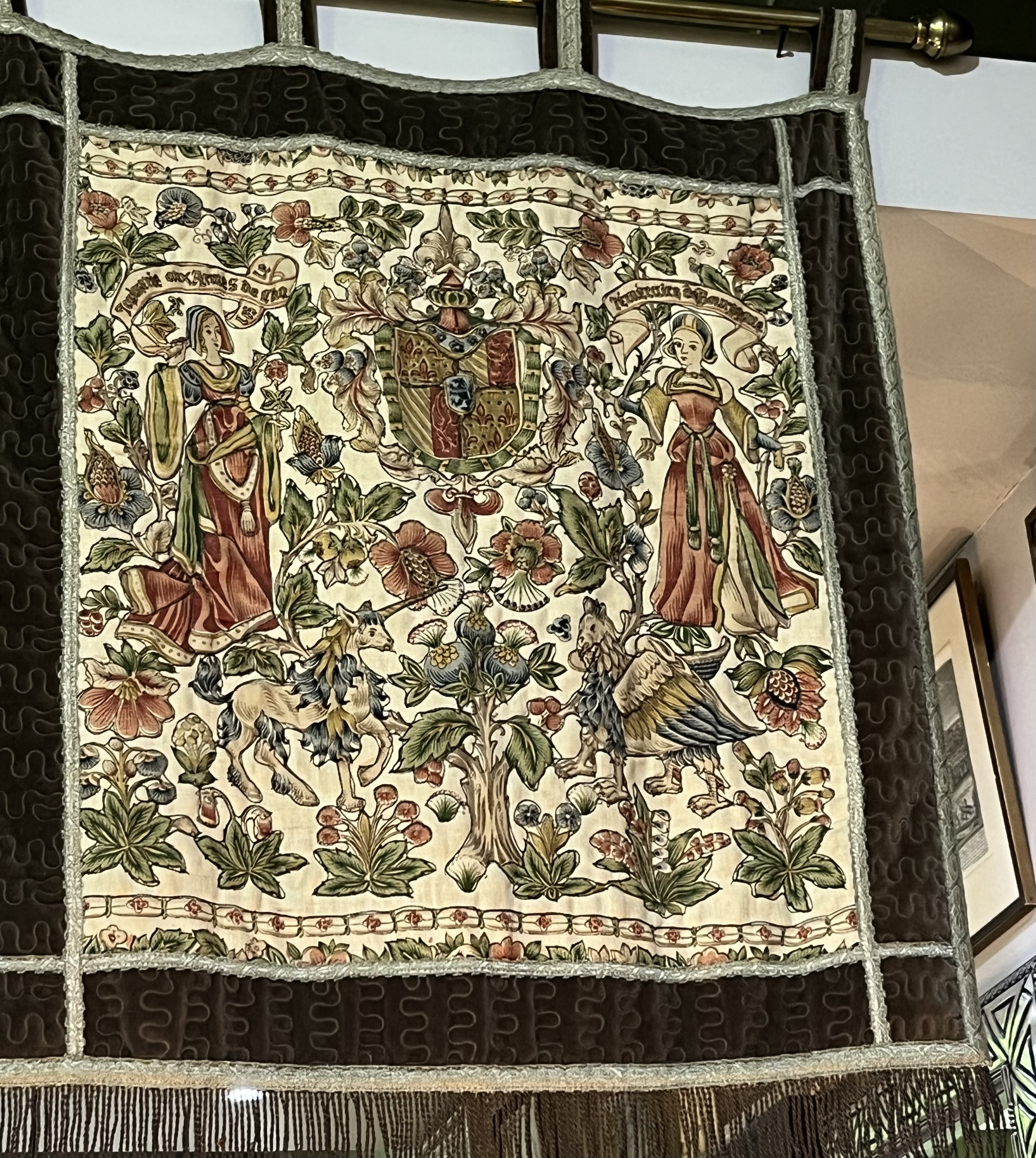 Vintage French tapestry, c1950s