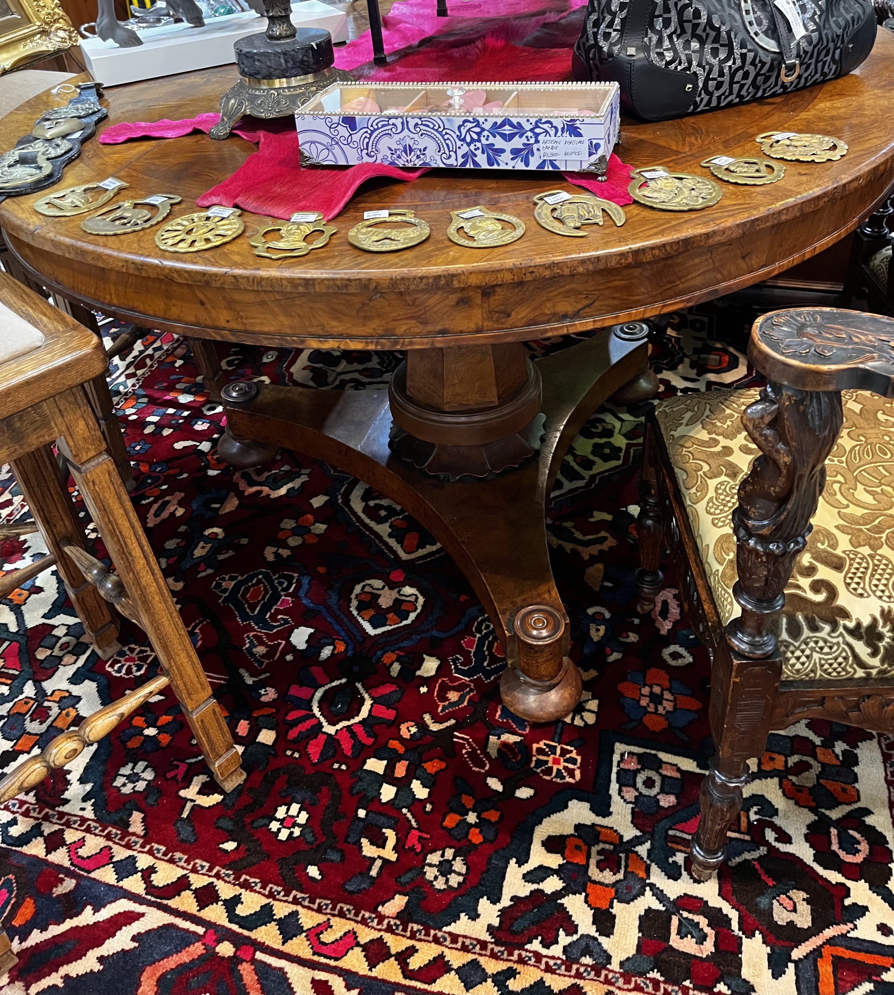 The Early Victorian Mahogany Center Table: R60,000