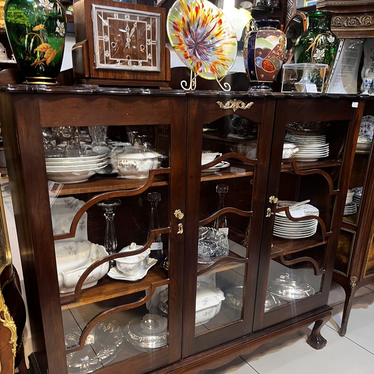 South African Heritage Stinkwood Display Cabinet: R35,000