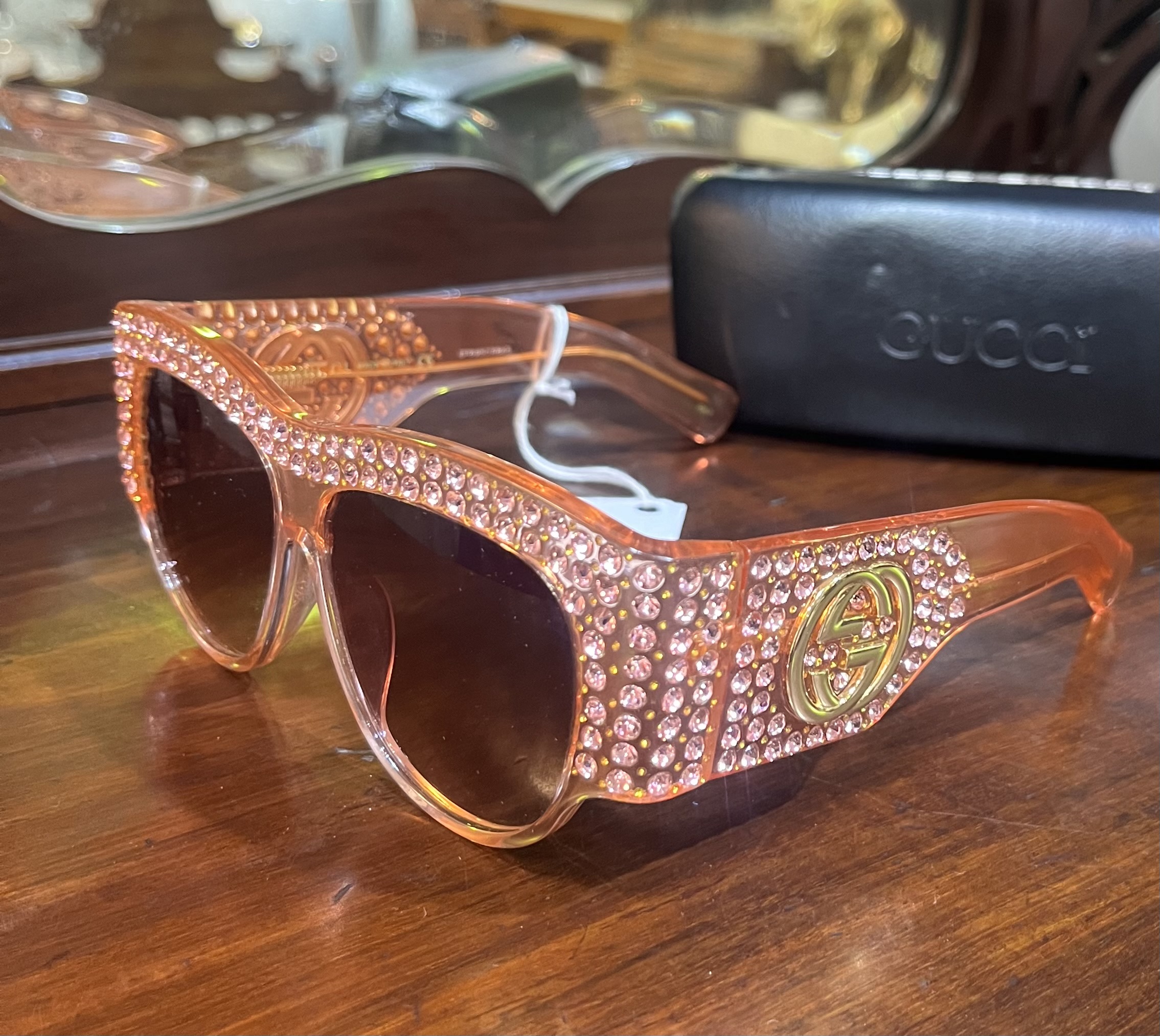 Gucci crystal sunglasses