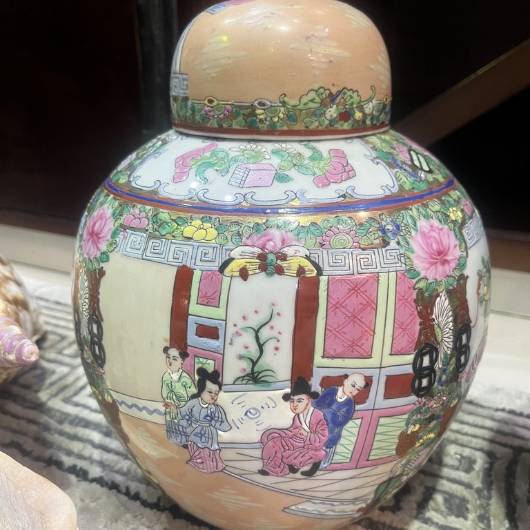 Chinese famille rose ginger jar