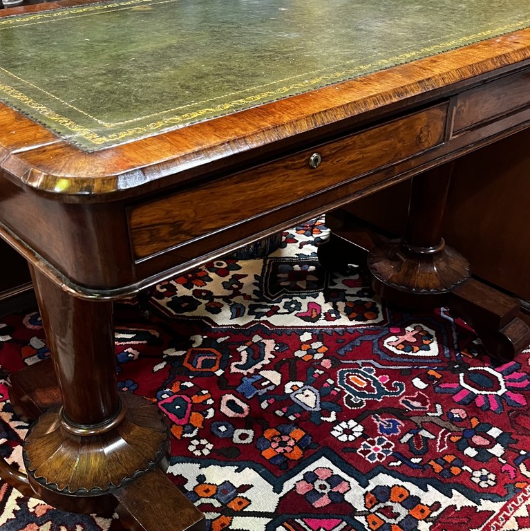 The William IV Mahogany Library Writing Desk (c. 1830) : R65,000