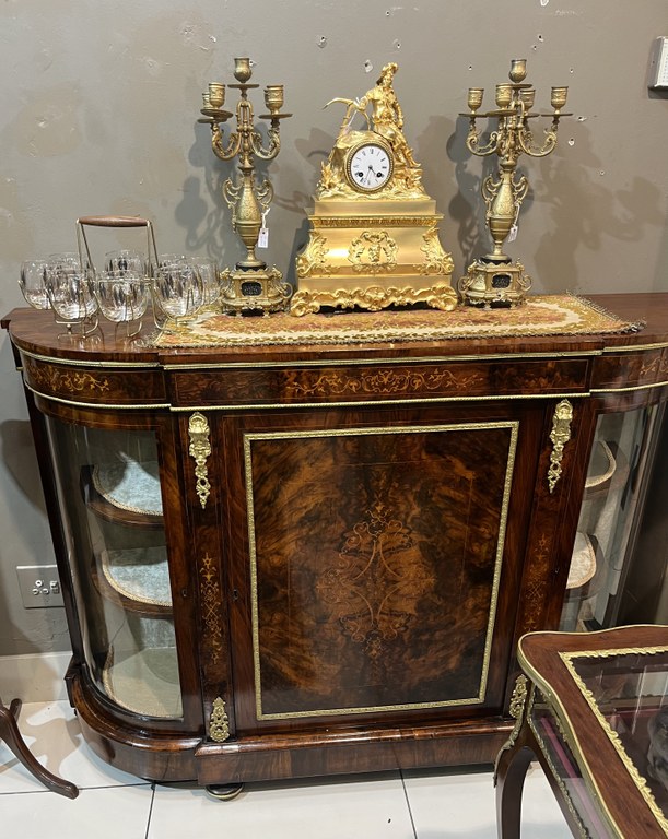 Victorian Burr Walnut Credenza (c. 1865): R100,000