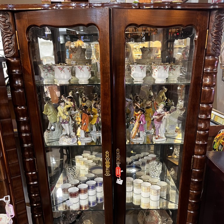 South African Heritage Stinkwood Display Cabinet: R25,000