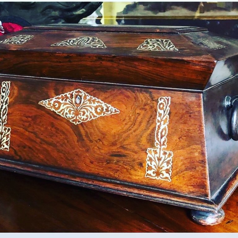 REGENCY ERA TEA CADDY