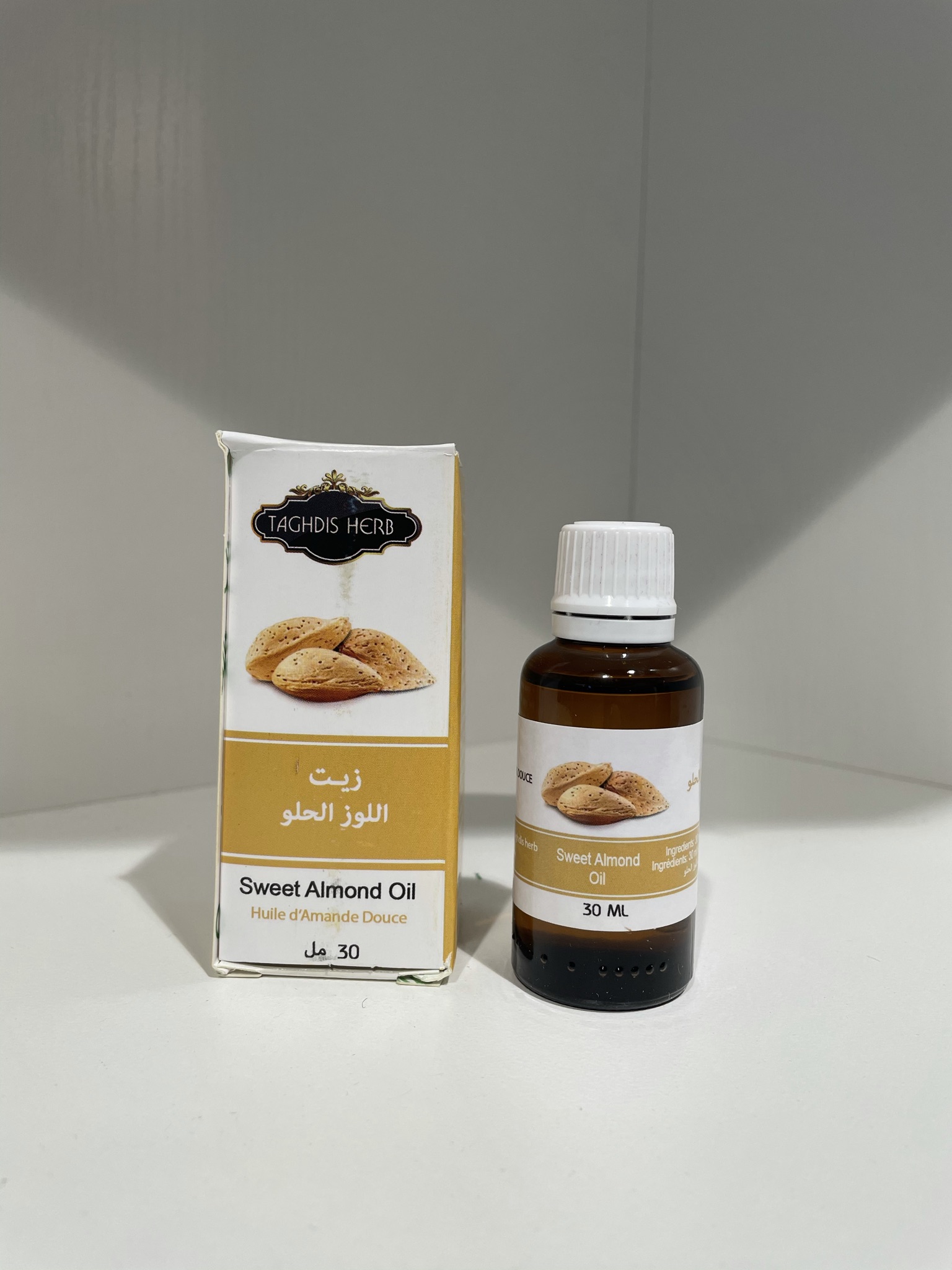 SWEET ALMOND OIL: R100 for 60ml / R50 for 30ml