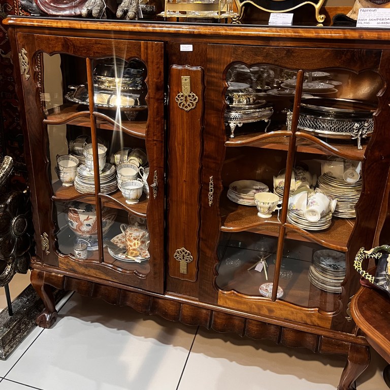 South African Heritage Stinkwood Credenza Display Cabinet : R26,000