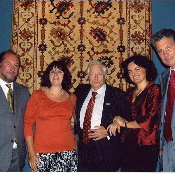 His older son Richard with Joanna de Unger, Geza Feherari, Dr Emese Pasztor with Stefano Ionescu