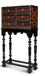 A Flemish tortoiseshell and ivory inlaid rosewood and ebony table cabinet, late 17th century