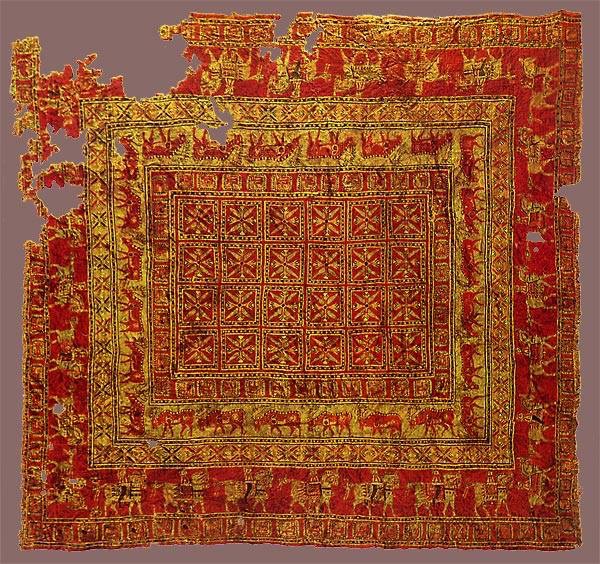 The oldest surviving carpet in the world - the Pazyryk