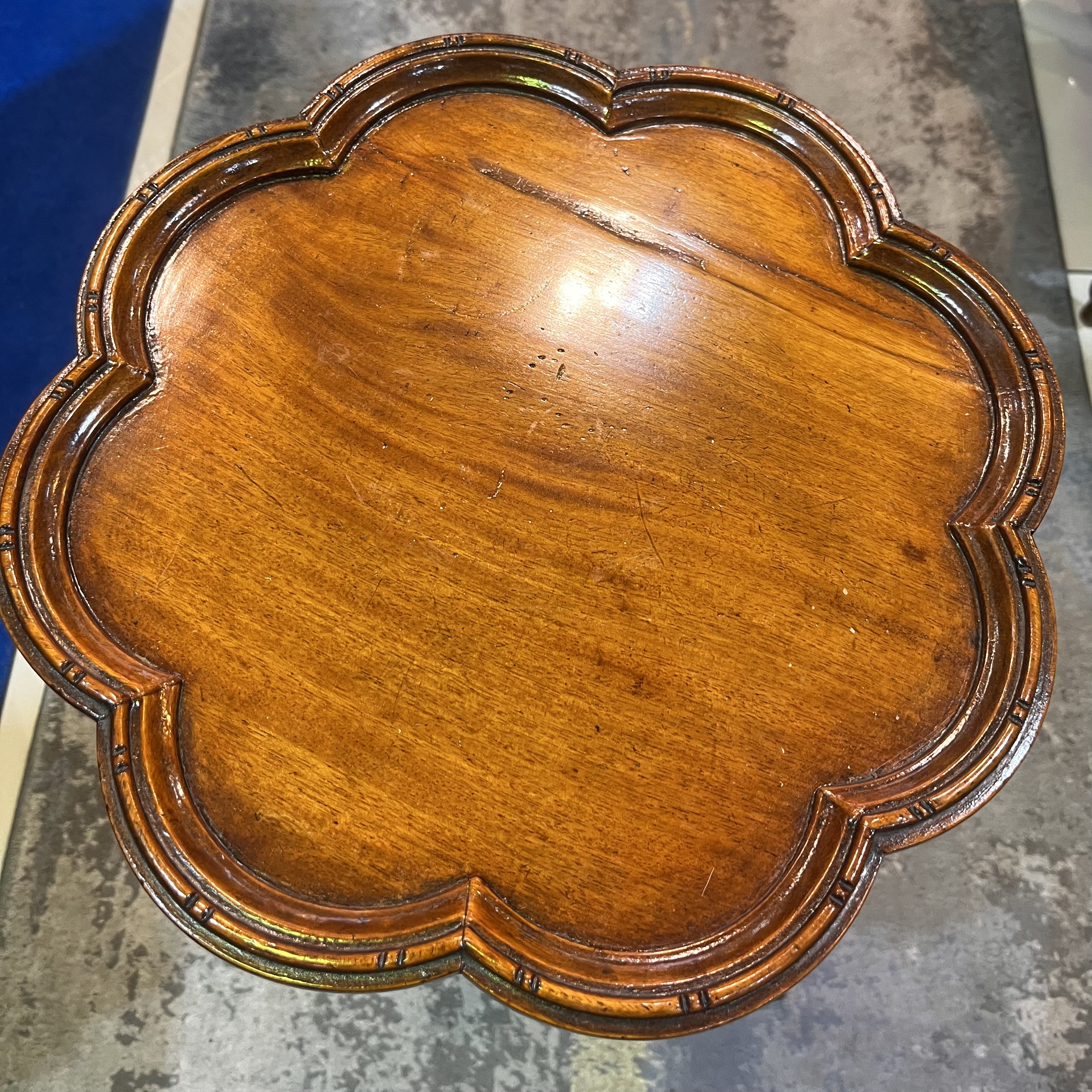 George III pie-crust tripod tables