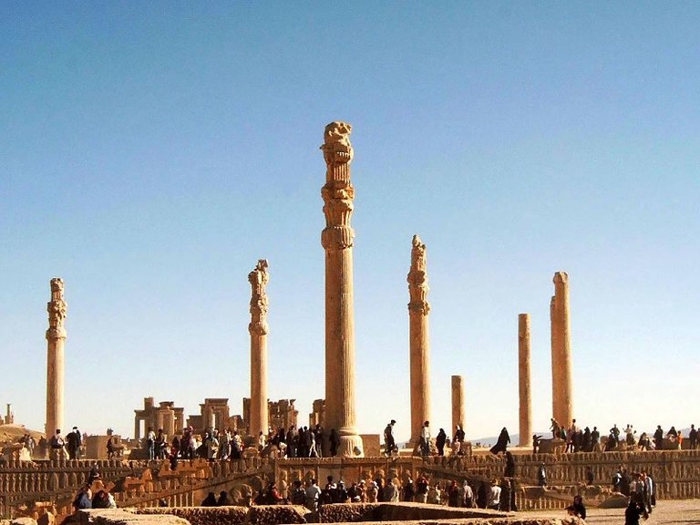 Hypostyle at Apadana Palace, Iran, circa Achaemenid ERa