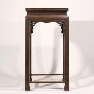 A CHINESE ZITAN INCENSE STAND With Estimate $3,000 - $5,000 Sold for $150,000 on 15 January 2021 Joseph Y Shook Auction