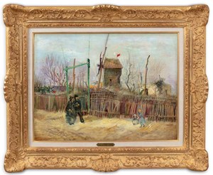 Scène de rue à Montmartre (Impasse des deux frères, le moulin à poivre) - Vincent van Gogh's exceptional 1887 painting
