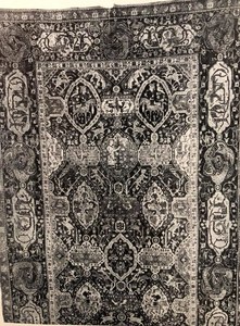The Buccleuch Sanguszko Carpet with Offset Medallions and Cartouches, 226 x 452 cm, wool pile on a cotton and wool foundation which belongs to the Duke of Buccleuch and Queensberry, Boughton House, inv. no. 97-502,