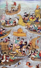Persian miniature death of the shah