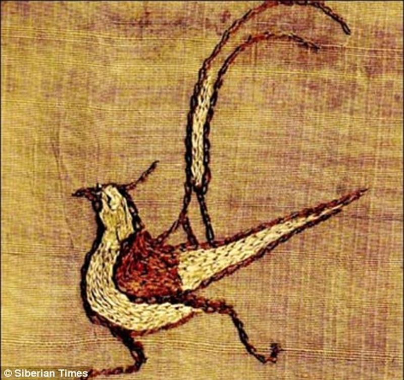Pazyryk embroidered bird