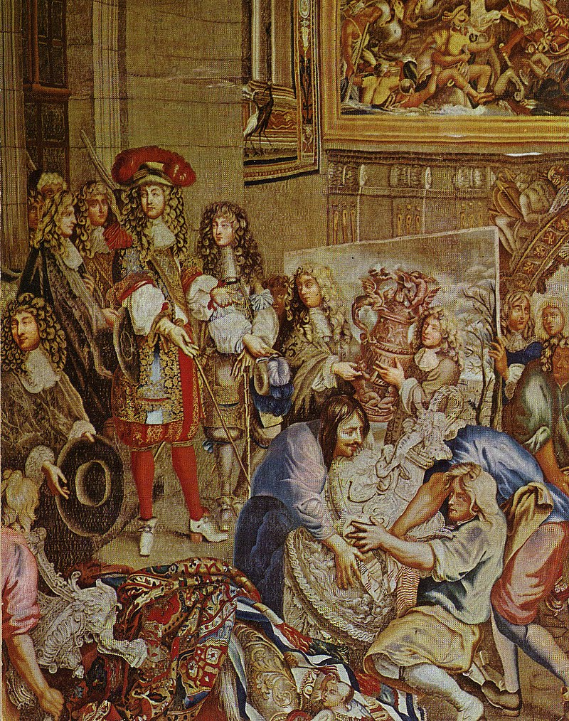 Louis XIV visits the Gobelins with Colbert