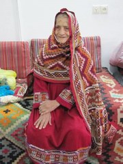 A Sangesari woman in traditional clothing