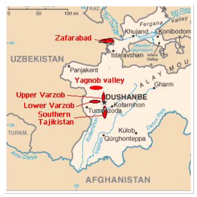 Region of the Yaghnobi