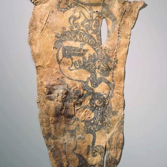 Tattoos on the skin of a Scythian mummy